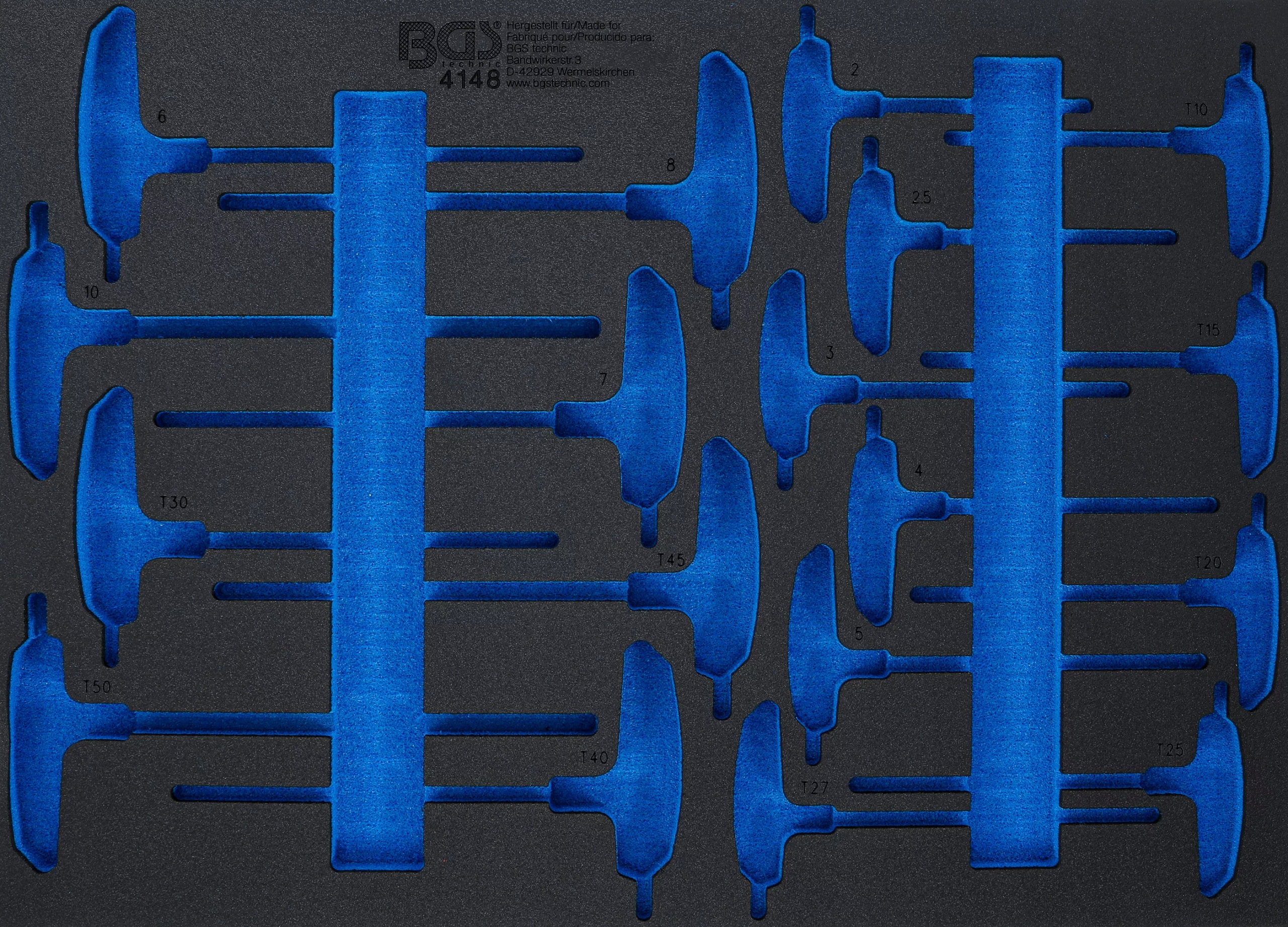 Vložka do zásuvky 3/3 prázdná pro Bgs 4148, Bgs 4148-1