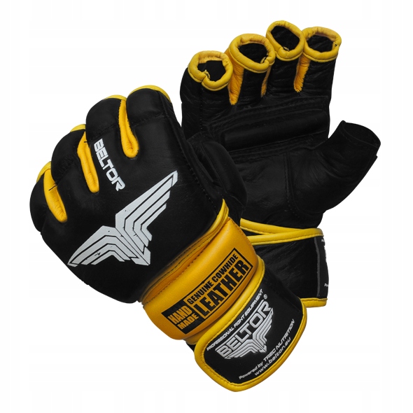 Rękawice chwytne karate Kyokushin Mma Beltor Combat skóra M