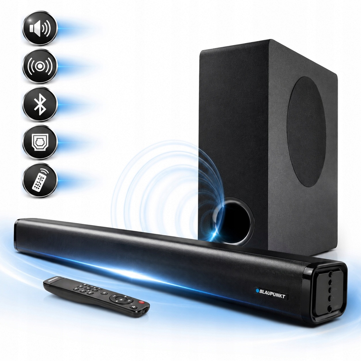 Soundbar Głośnik Subwoofer kino domowe 60 W Rms, Bt Blaupunkt LS2225 (nk)