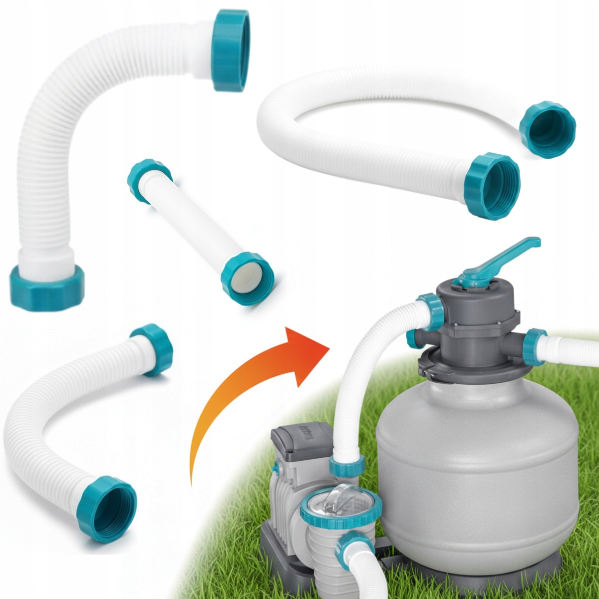 Bestway Nová Krátká Hadice Trubka Spojka Pro Pískovou Pumpu 58499 Flowclear