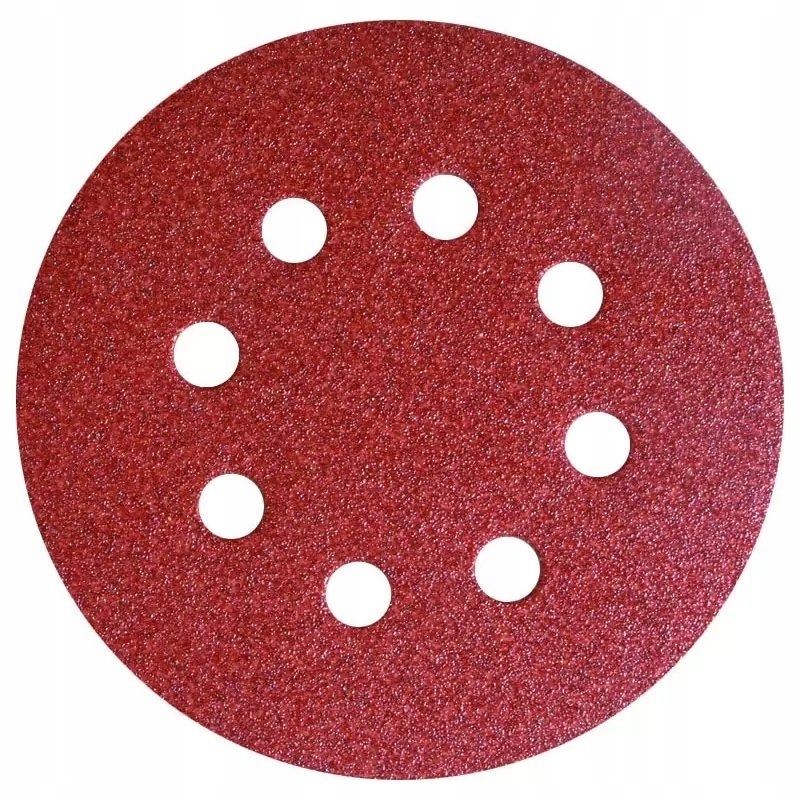 

Krążek papier ścierny rzep 125mm 8 otw. gr.150