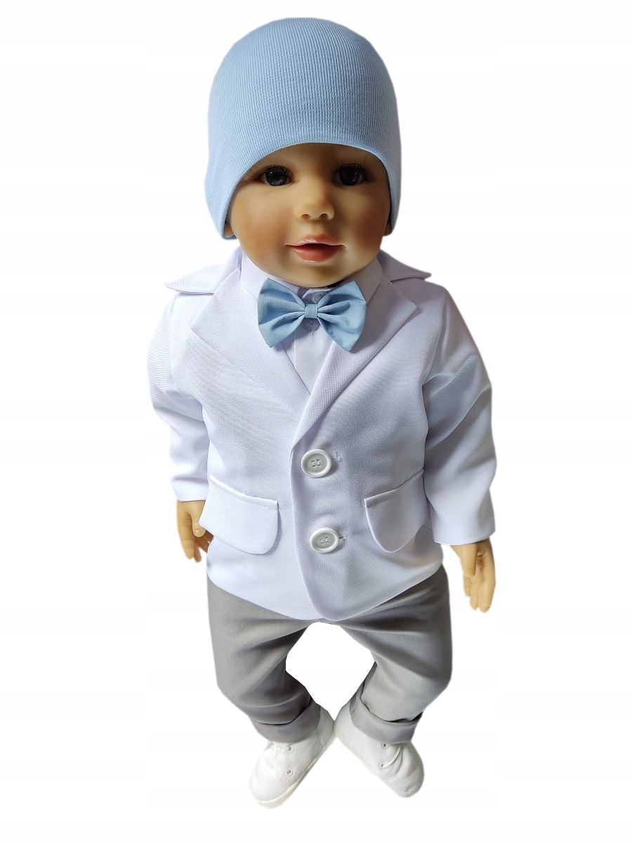 Ubranko do chrztu garniturek niemowlęcy komplet zestaw chrzest ubranka R68 Rozmiar 68