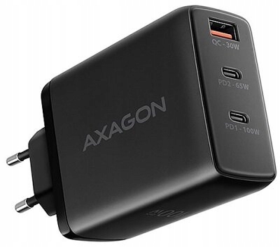 Sieťová nabíjačka Axagon Usb, Usb-c univerzálna 5000 mA 20 V čierna