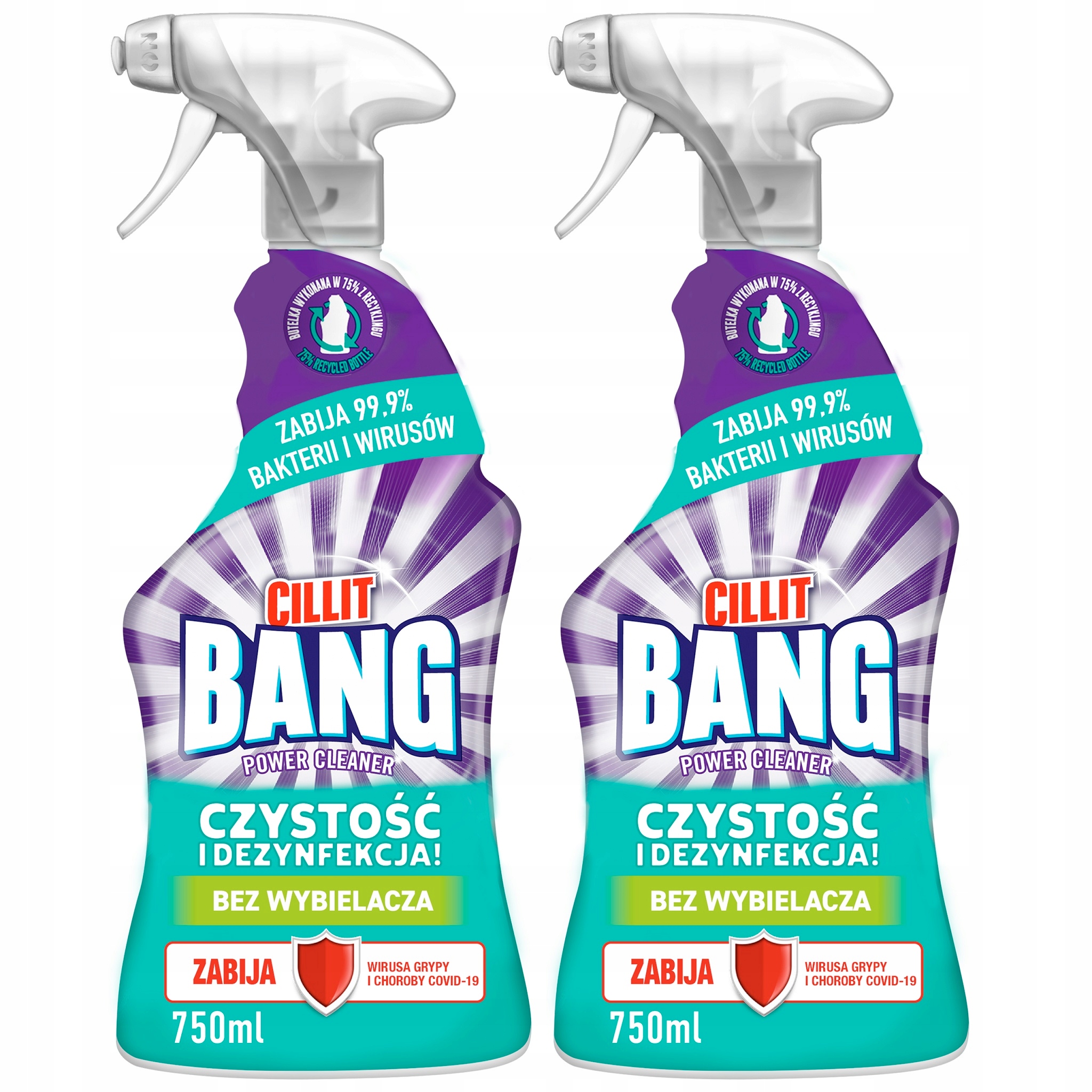

Cillit Bang Spray czystość i dezynfekcja 750 ml *2