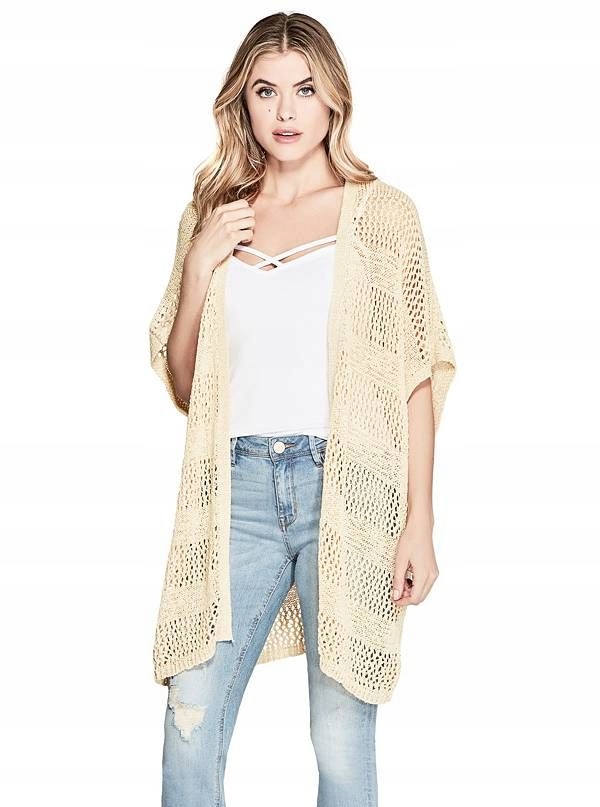 Guess dámský svetr Andi Crochet Cardigan Xs/s