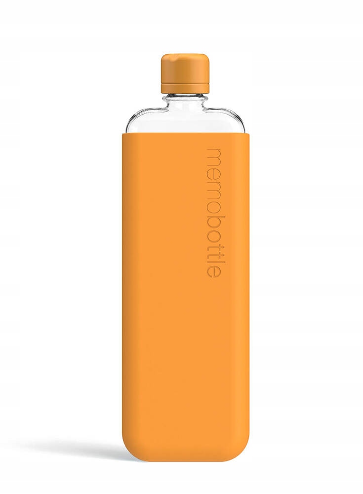 Víceúčelová láhev na vodu Memobottle Original Slim 450 ml mandarín