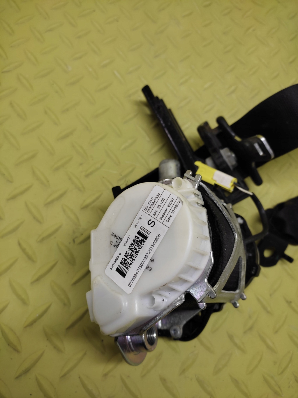 FIAT BRAVO II tension belt safety left front 34019923B