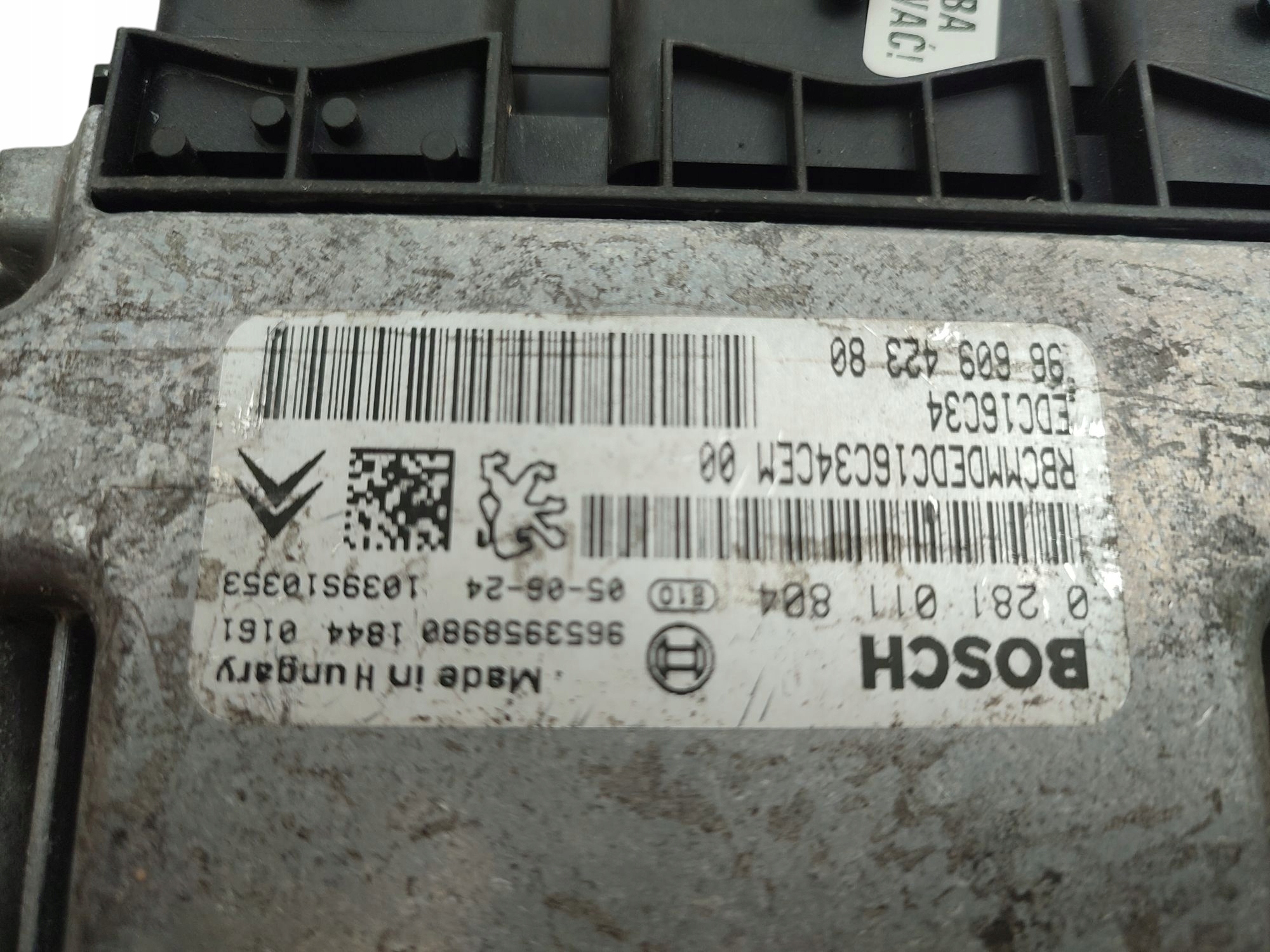 computer Centralina Motore CITROEN C3 e 2005-2009 1.6 HDI 109KM 9660942380