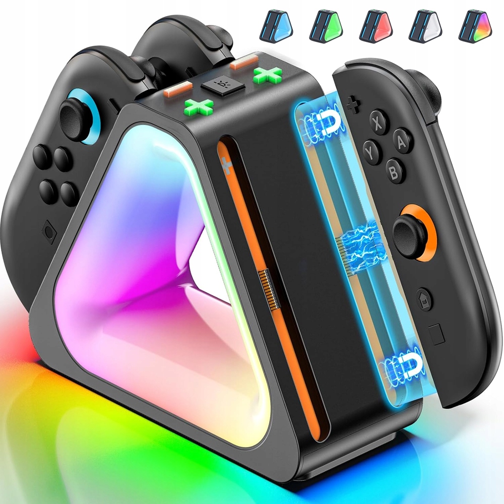 STACJA DOKUJĄCA MAGNETYCZNE ŁADOWANIE BEZPIECZNA DO SWITCH 2 JOY-CON 2025