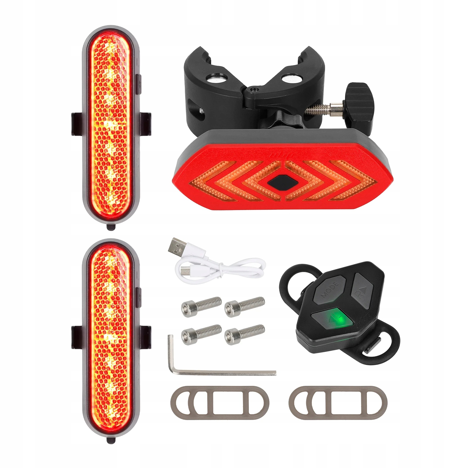 Červené směrové světlo zadní světlo Ulip pro Xiaomi M365 Pro 2 Mi 3