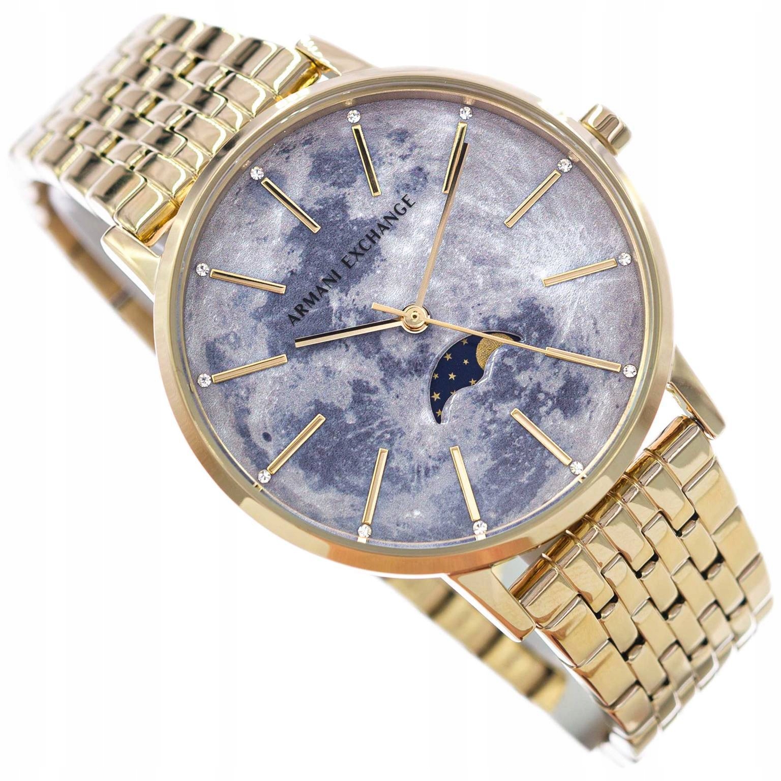 Damski Zegarek Armani Exchange AX5586 Moon Złoty