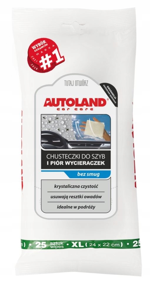 AUTOLAND CHUSTECZKI DO SZYB I PIÓR WYCIERACZEK (25 SZT)