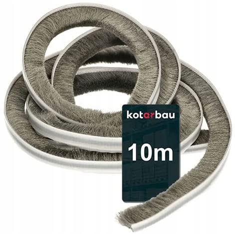 USZCZELKA SZCZOTKOWA SAMOPRZYLEPNA DRZWI SZAFY 10