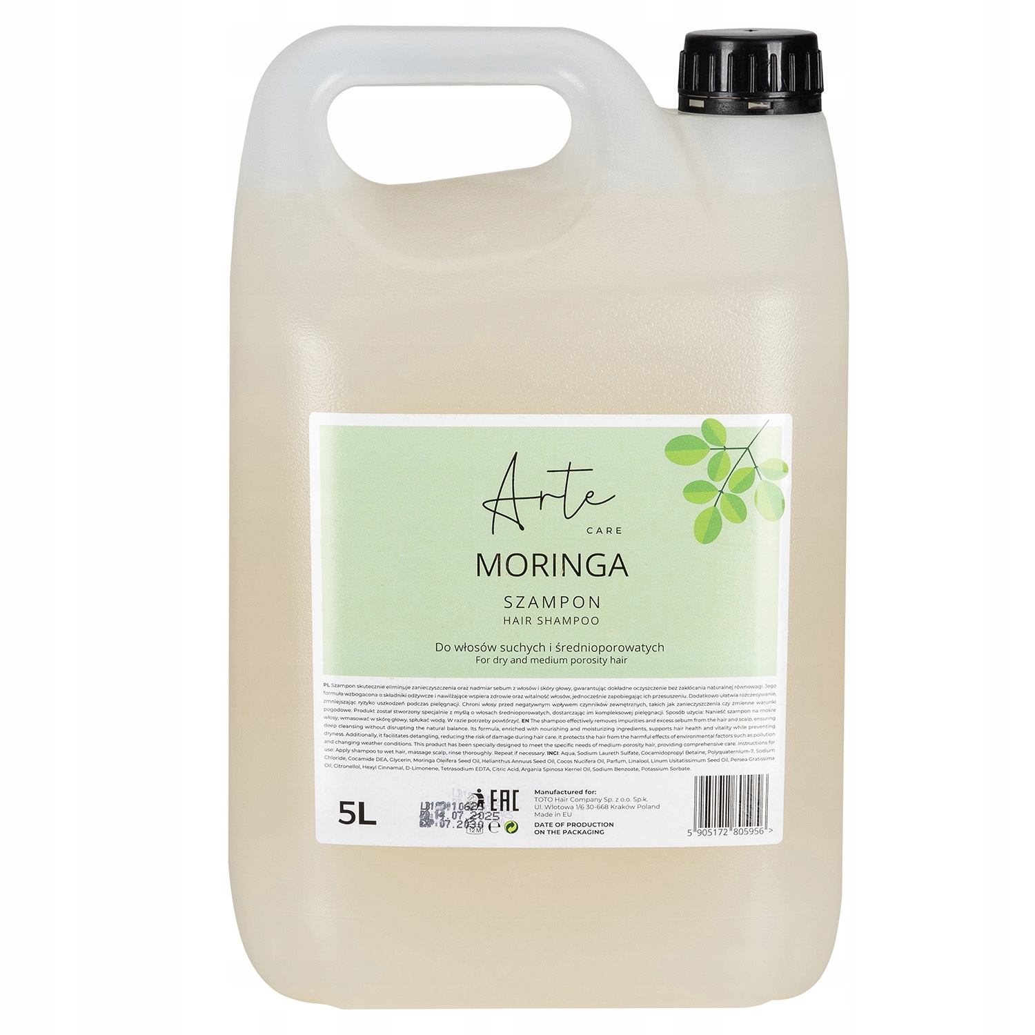 Šampon Moringa 5000 ml – pro suché a porézní vlasy