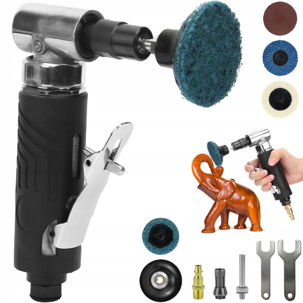 Pneumatická Úhlová Bruska 1/4'' Sada Úhlová Bruska