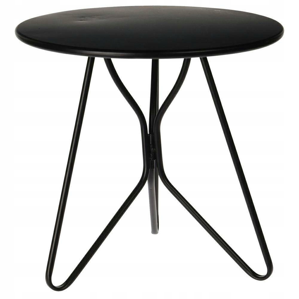 

Industrialny stolik metalowy czarny pomocnik 30 cm