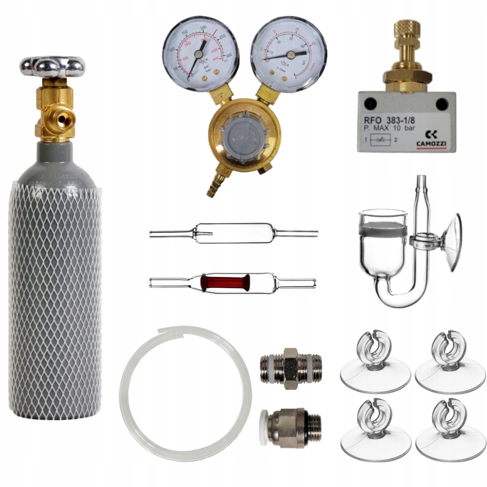 

Zestaw CO2 Standard Butla 1,5kg Rośliny Akwarium