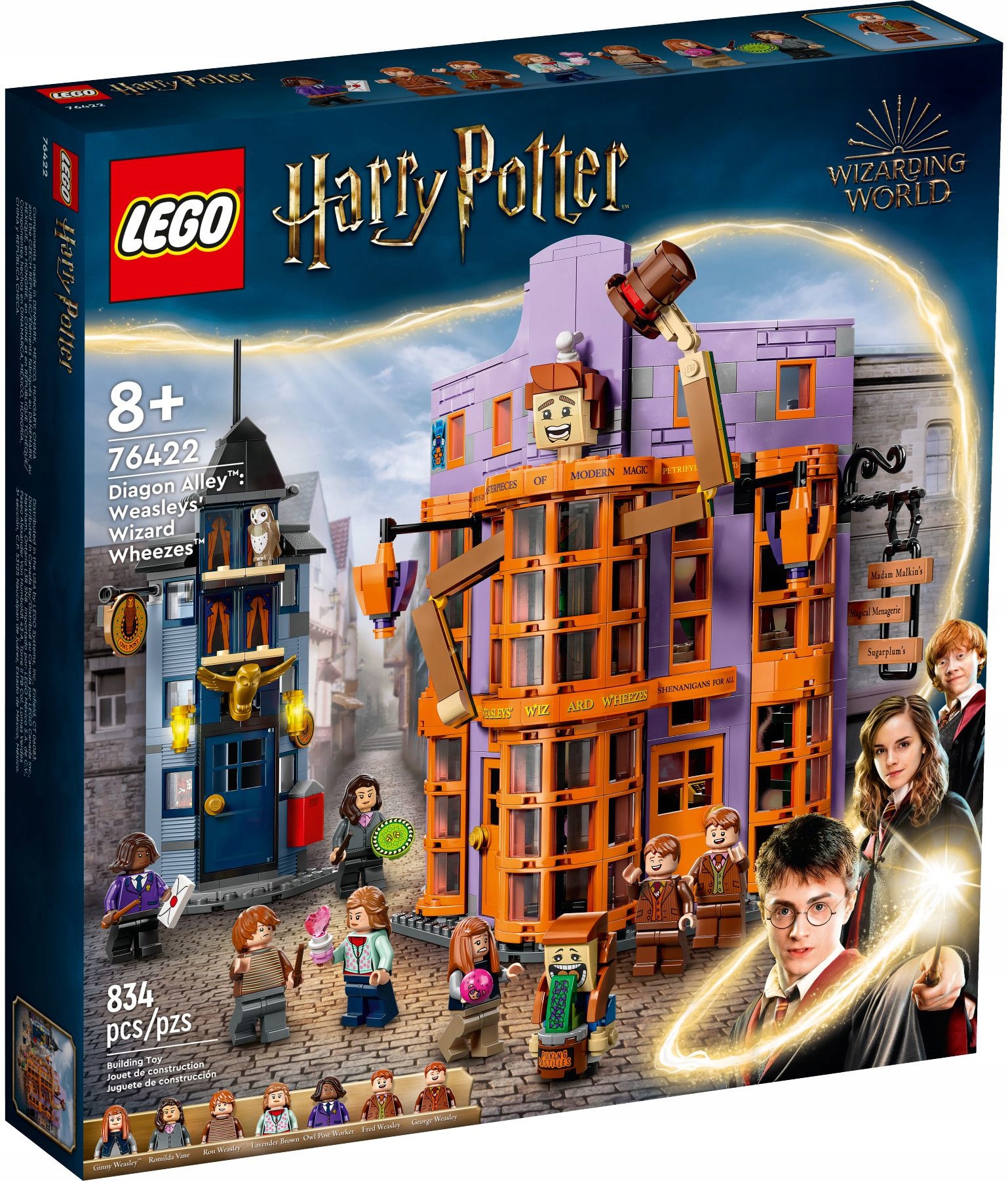 Lego 76422 Harry Potter Příčná ulice: Kouzelné Vtipy Weasleyových