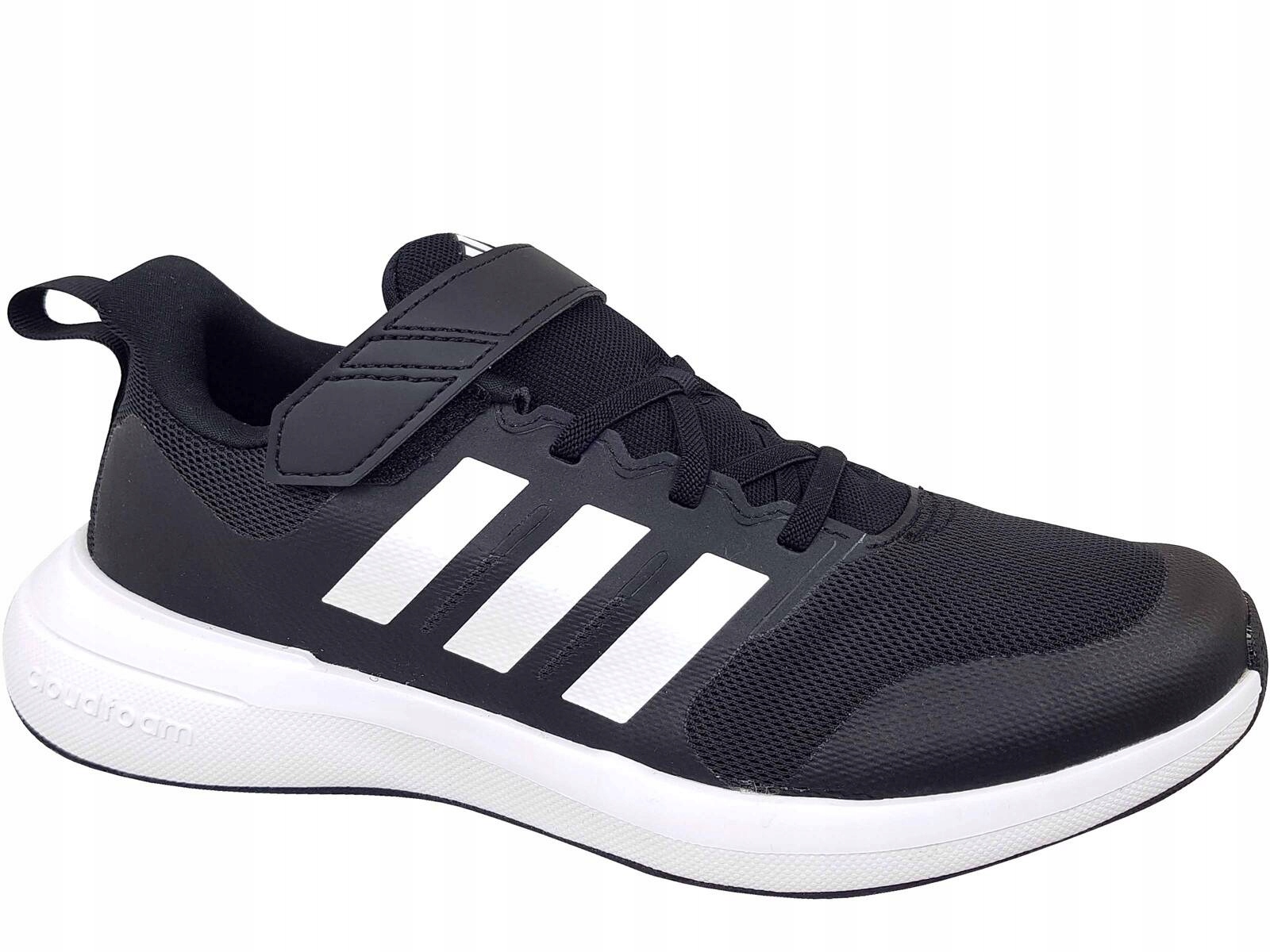 Adidas Fortarun 2.0 El IG5387 Buty Sportowe Czarne Na Rzep Gumka