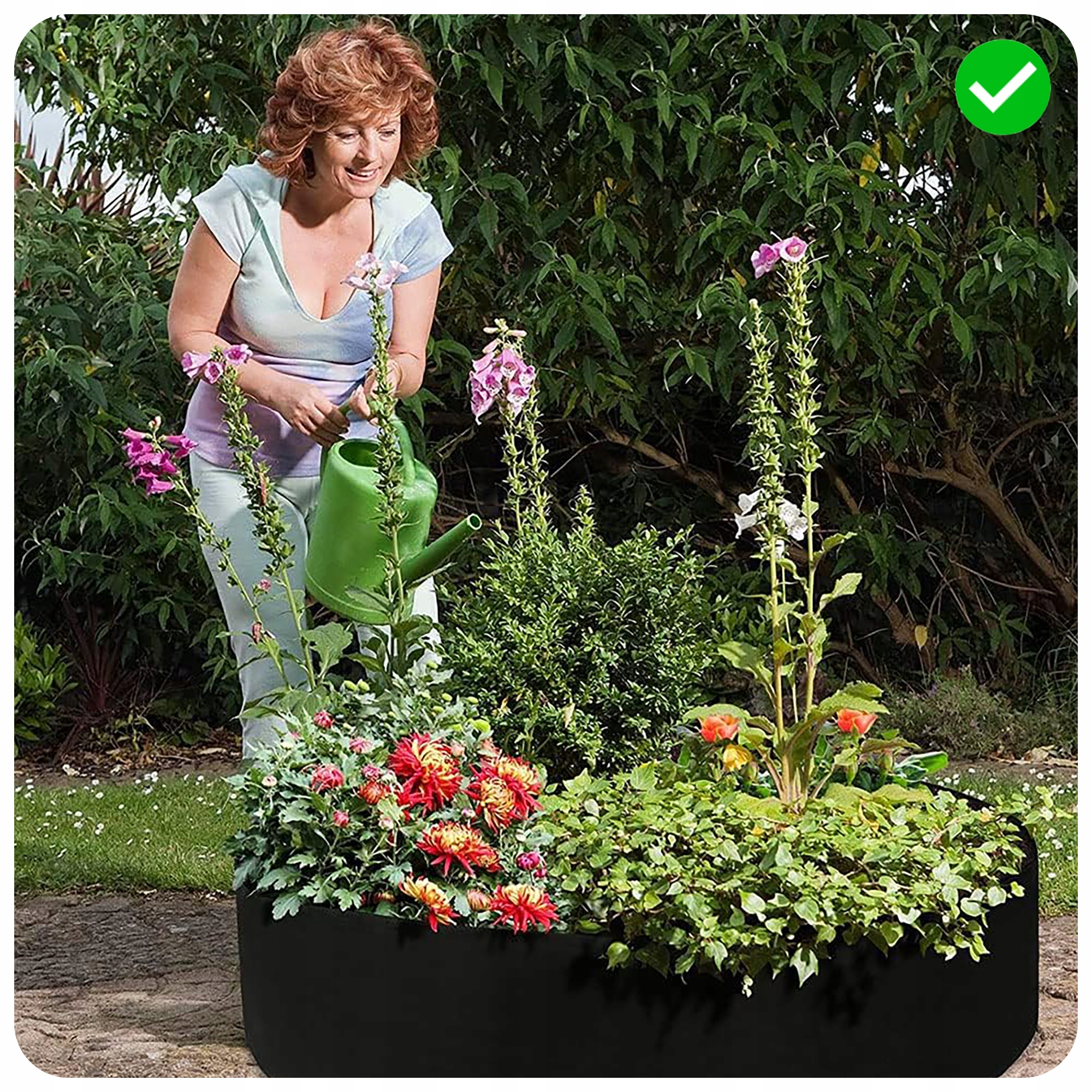 2SZT TORBA DO SADZENIA DO WARZYW KWIATÓW DONICZKA WOREK Wysokość produktu 20 cm