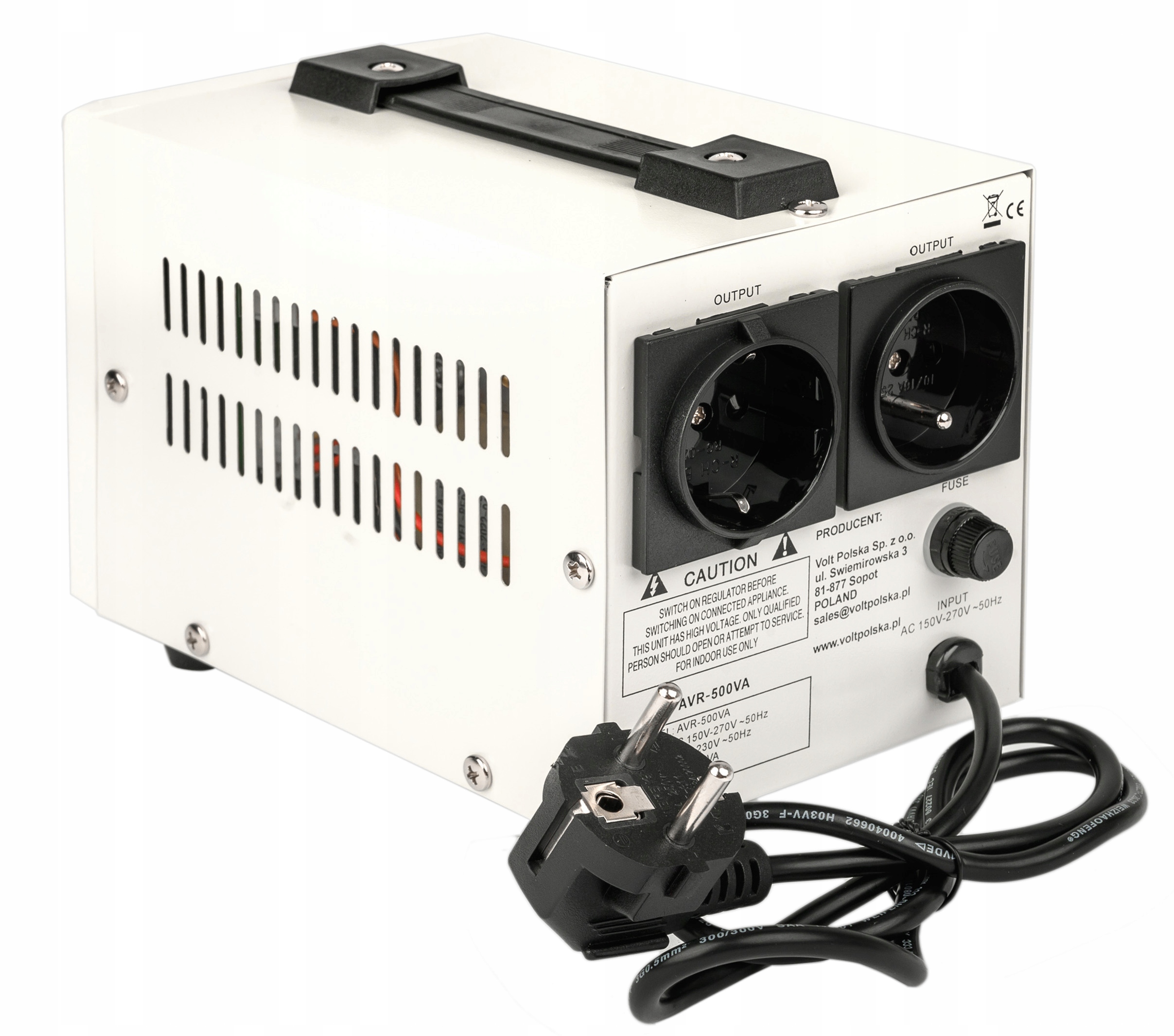 СТАБІЛІЗАТОР НАПРУГИ AVR 500 Вт ДЛЯ ГЕНЕРАТОРА Максимальна потужність 1000 Вт