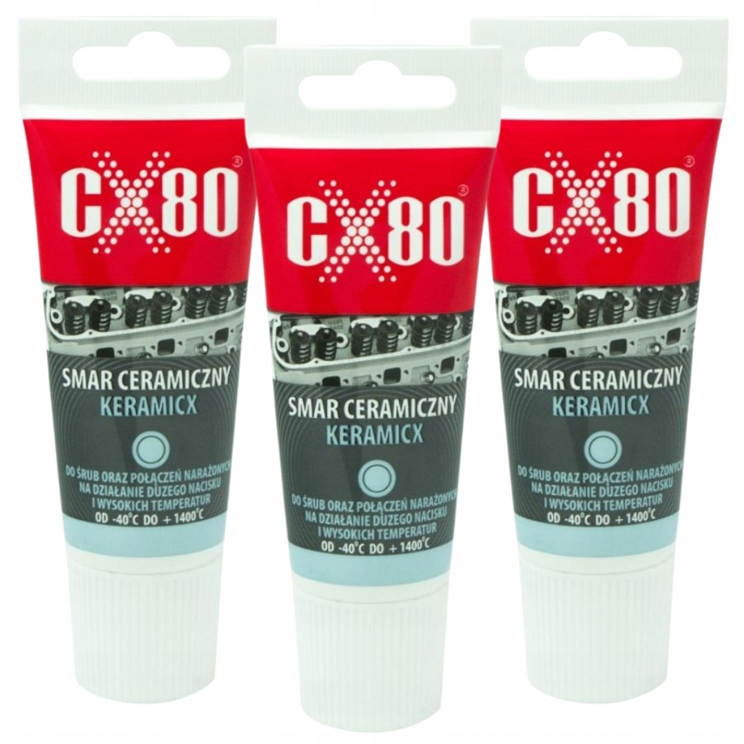 CX80 Keramicx Smar ceramiczny do hamulców wydechu Przemysłowy 40g x 3 szt
