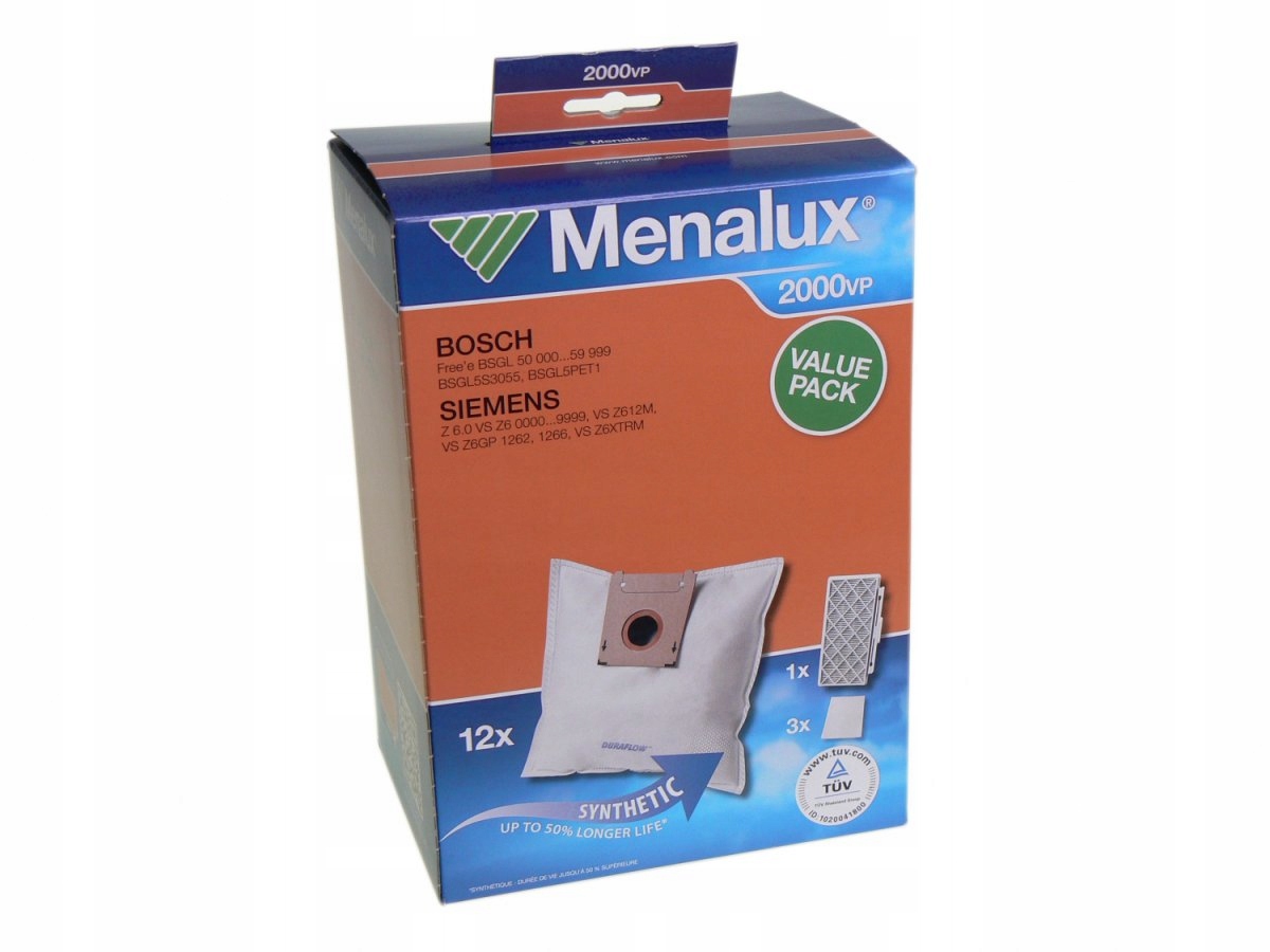 

Worki do odkurzacza Bosch Siemens 12 szt. Hepa