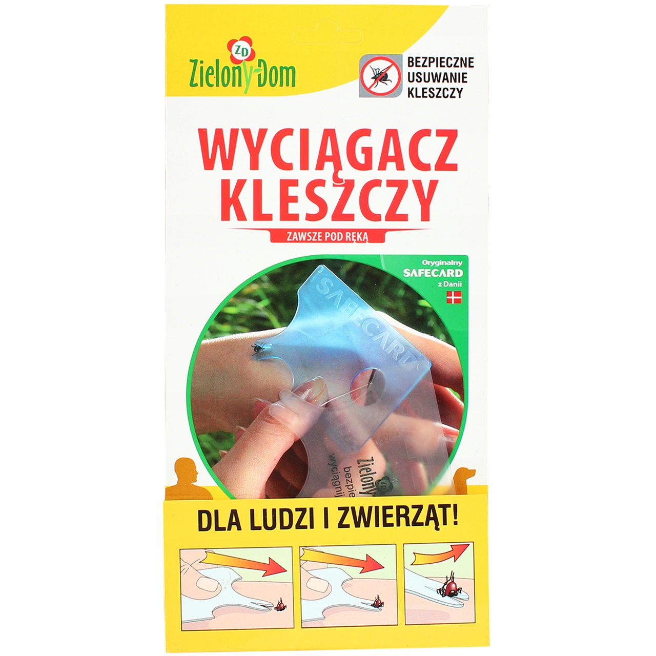 

Przyrząd do usuwania Kleszczy, karta pęseta 1szt