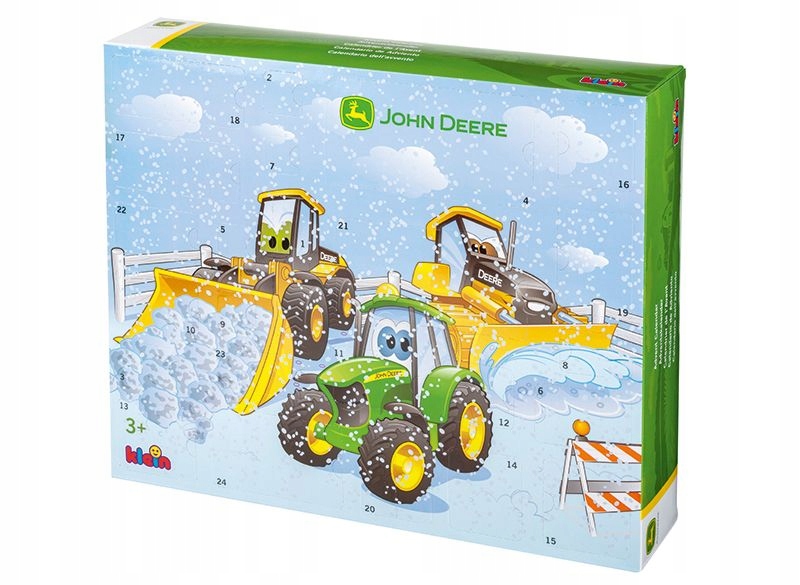 Адвент-календарь John Deere MCK393600000, трактор с плугом для сборки, от 3 лет