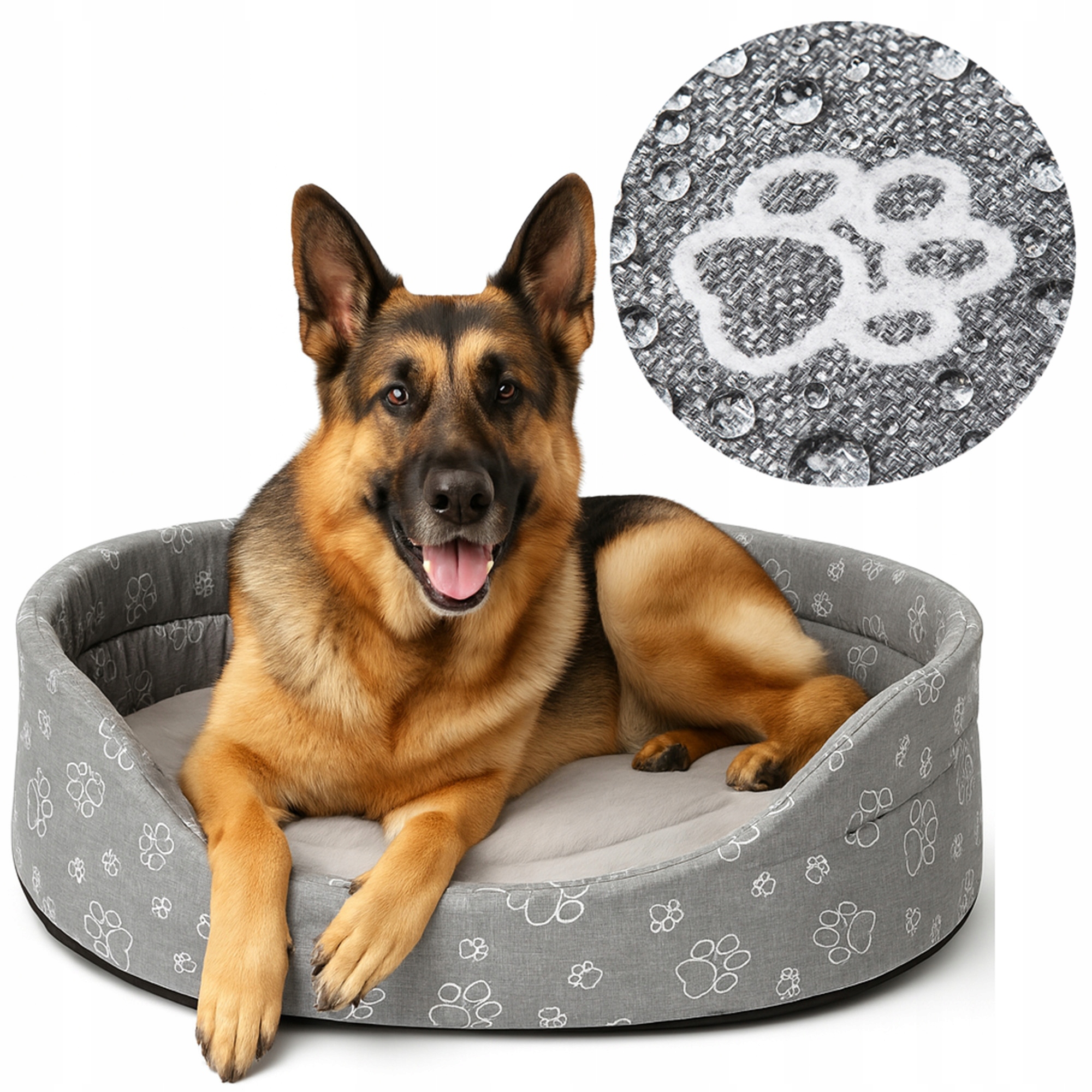 Pelíšek kotec potah pro velkého psa s kožešinou Standard XL Claw 97x83