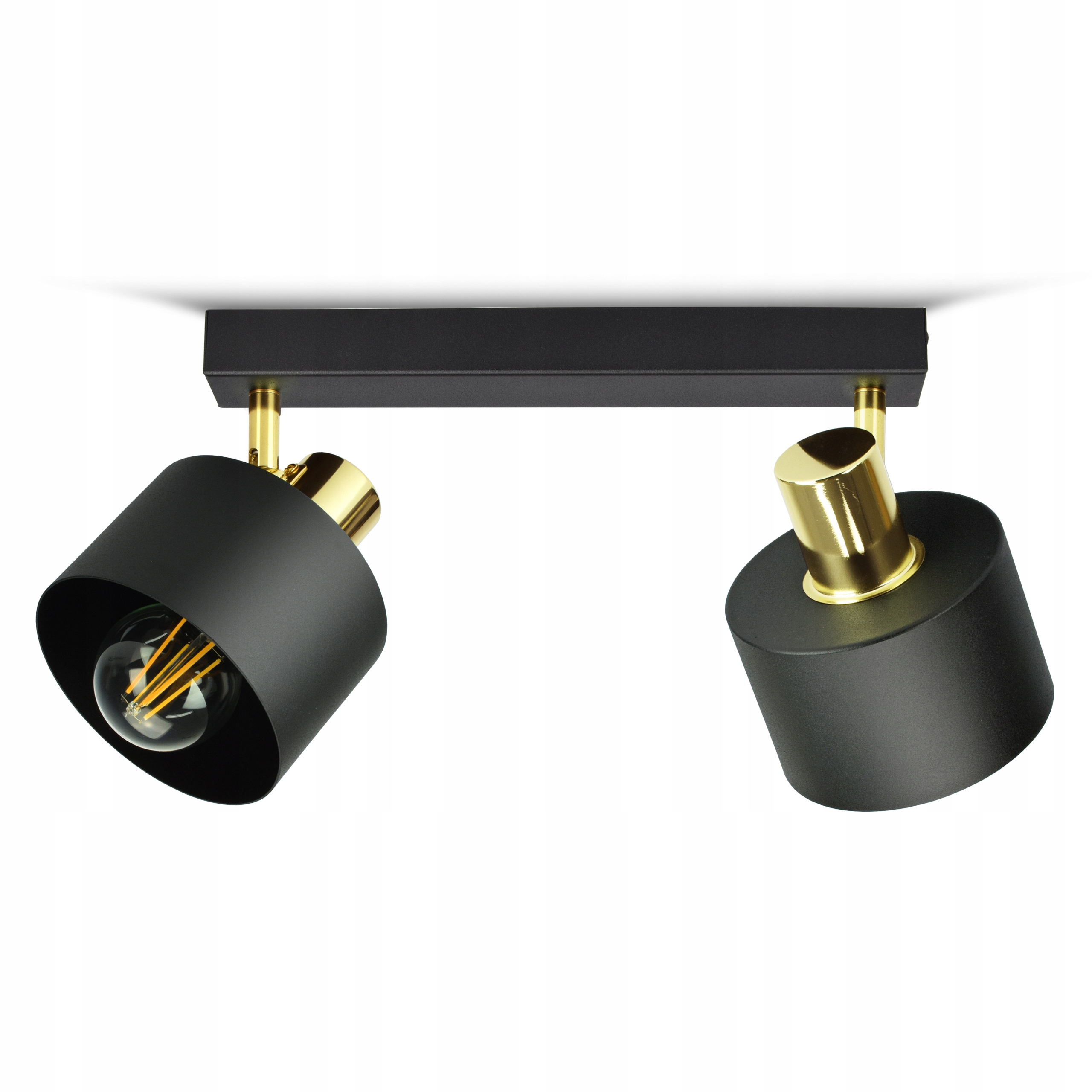 Stropní Svítidlo Lustr Stropní Svítidlo Černá Zlatá Classic Spot BG2 Led E27