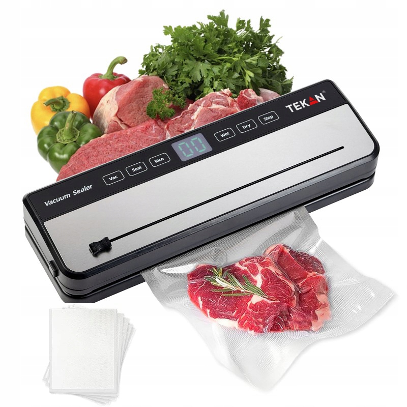 Vakuová Balička Potravin, Svařovací Stroj S Nožem Odsávání Z Nádob