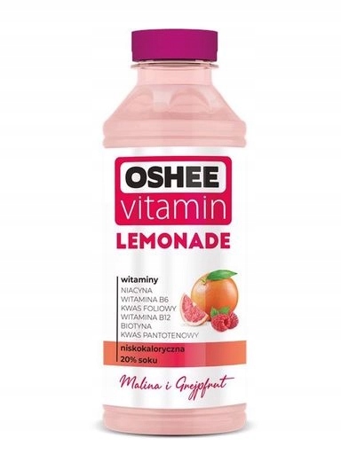 Levně 13 x Oshee Vitamin Lemonade malina grapefruit 555 ml