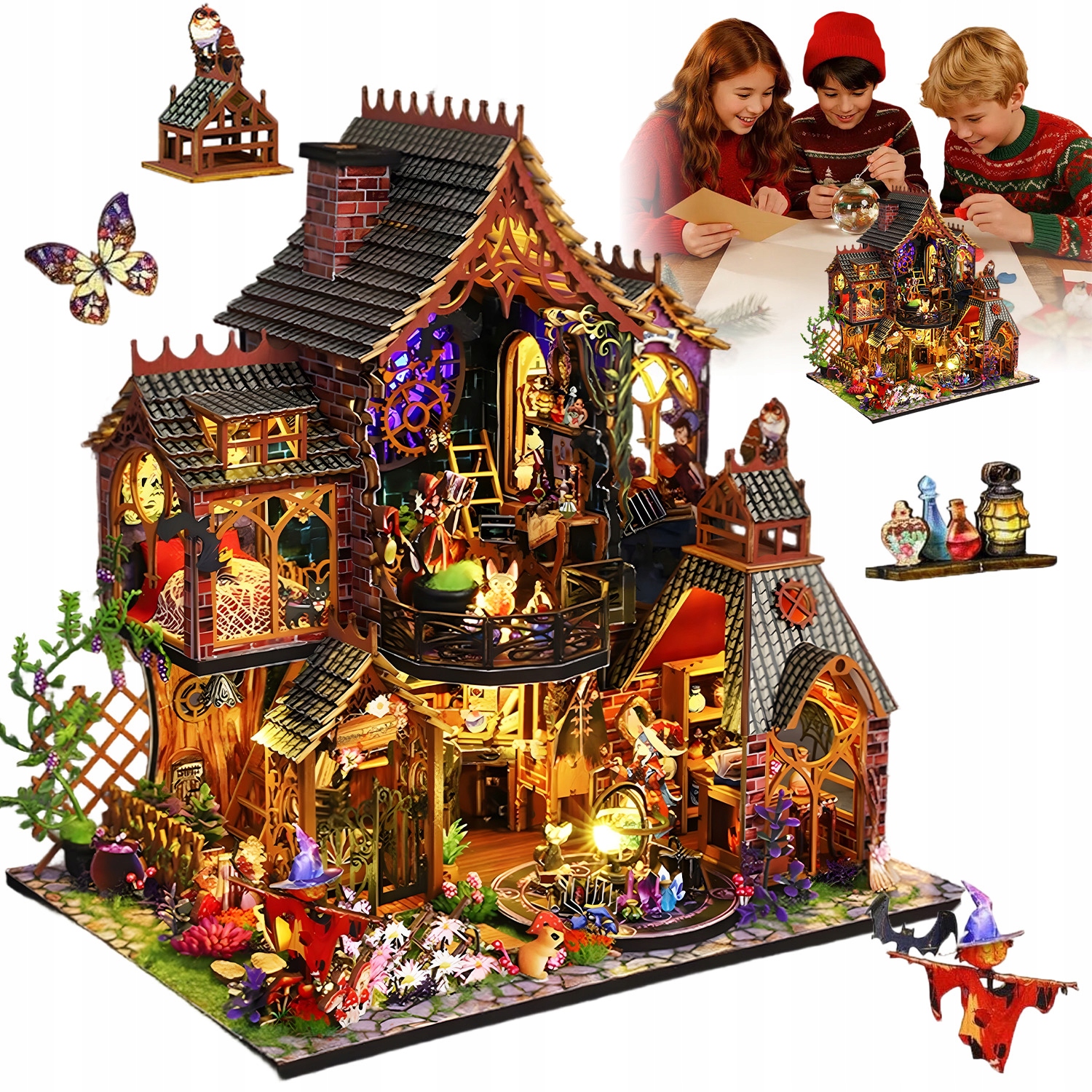 Domek Dla Lalek Do Budowania Dla Dorosłych Mini Magiczne Zestawy Domków 3D