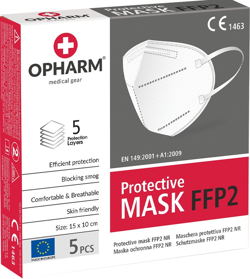 

5xPOLSKA Maska FFP2 Maseczka Ochronna Antywirusowa