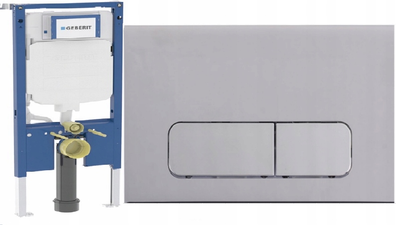 Geberit Rám na Wc Slim 8 cm Duofix UP720 tlačidlo Moha chromová podložka na Wc