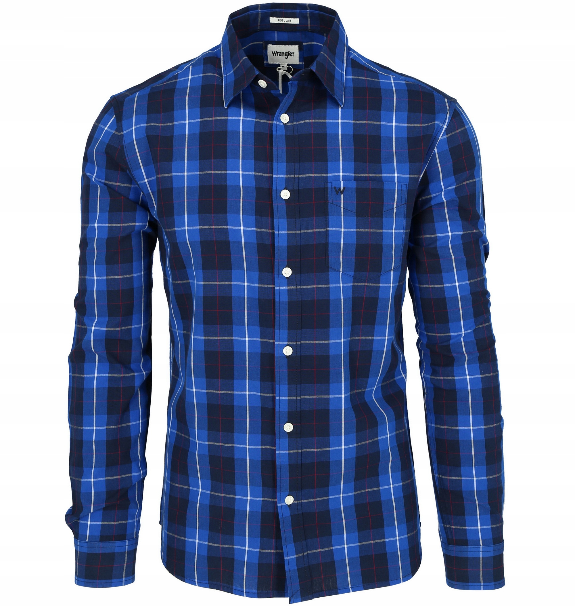

Wrangler 1PKT Shirt Regular Koszula Krata - M