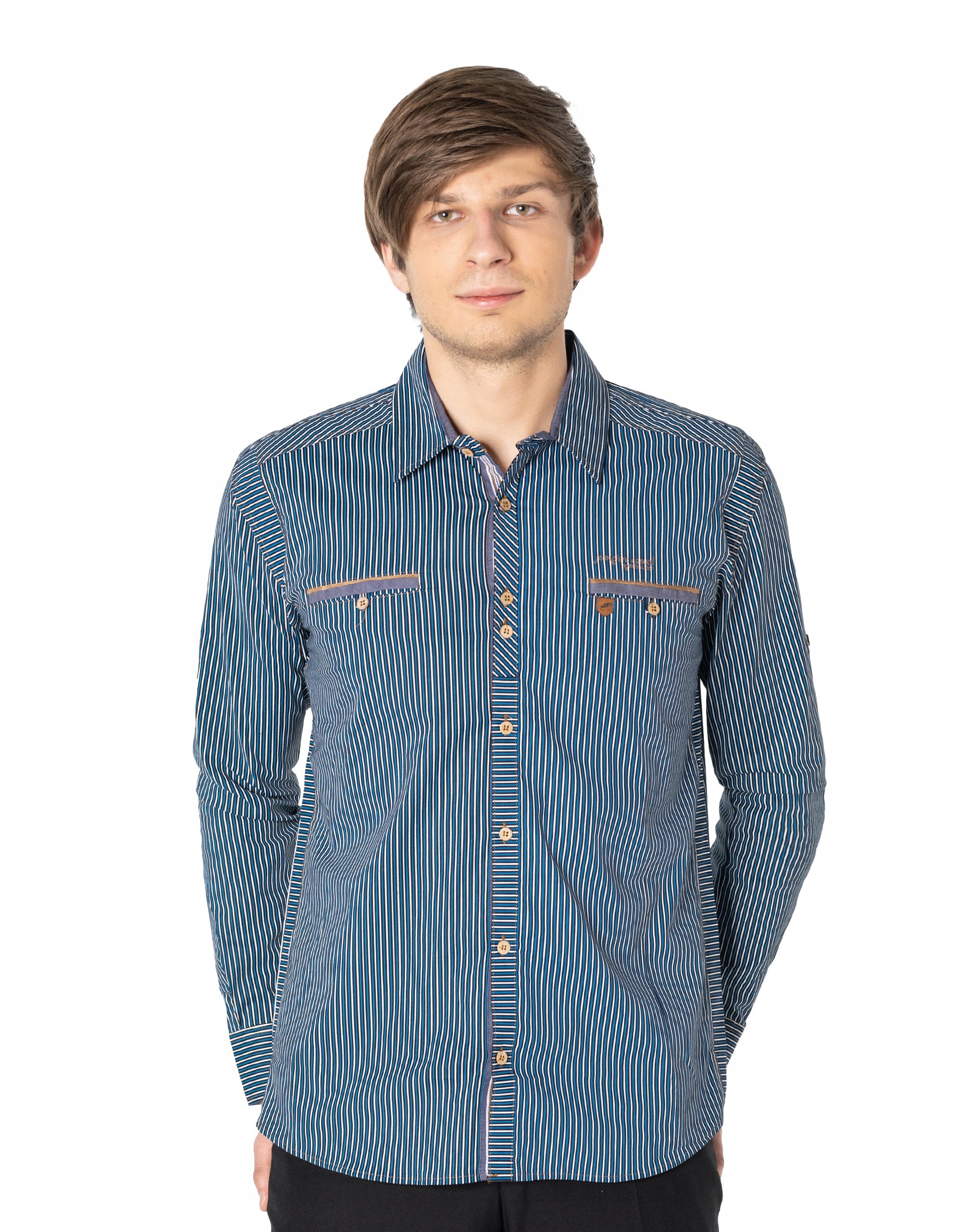 

Koszula Męska Bawełniana Długi Rękaw 6509-5 r XL
