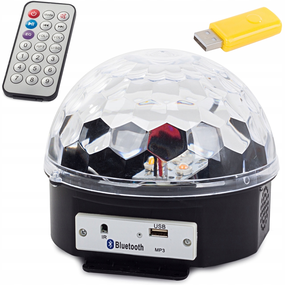 

Kula Led Dyskotekowa MP3 Usb Projektor Bluetooth