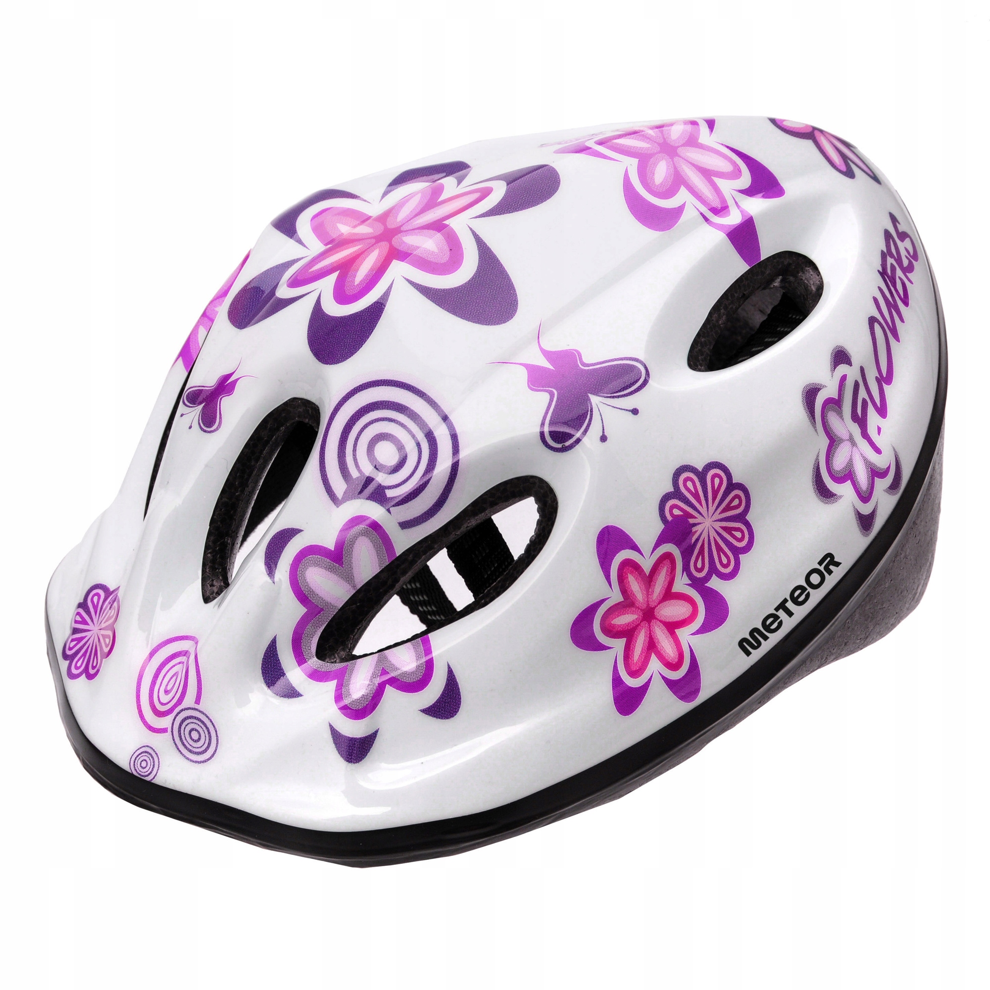 Kask rowerowy dziecięcy dla dzieci regulowany na rower Meteor MV5 S 48-52cm