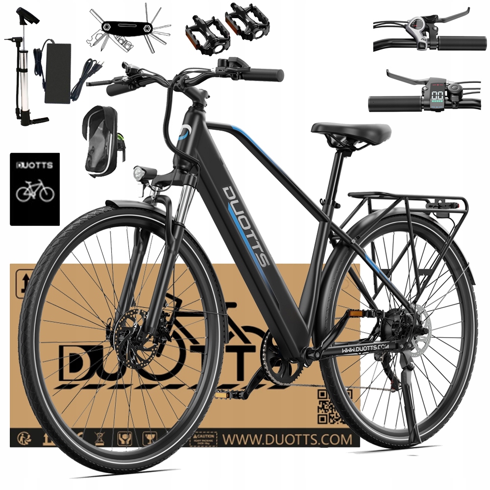 Duotts C29 Lite Rower Elektryczne 36V 13AH 250W 25km/h 65km 27.5“ Miejskie