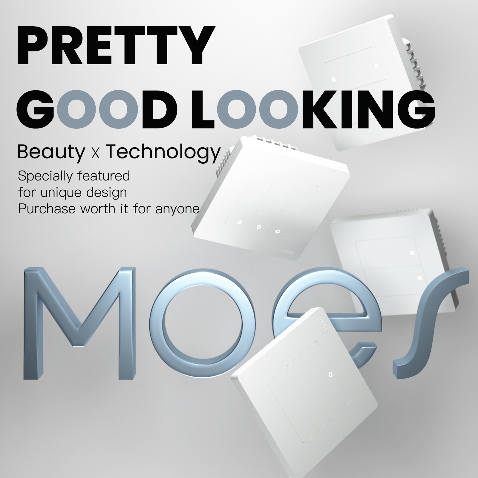 Przełącznik sceny dotykowy zigbee 1 Gang szary Marka Moes