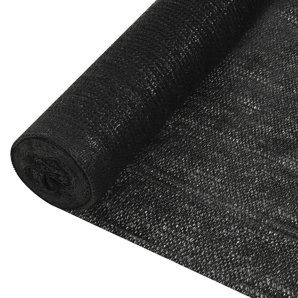 Stínící tkanina Hdpe 1,8 x 50 m černá, odolná vůči plísním a Uv záření