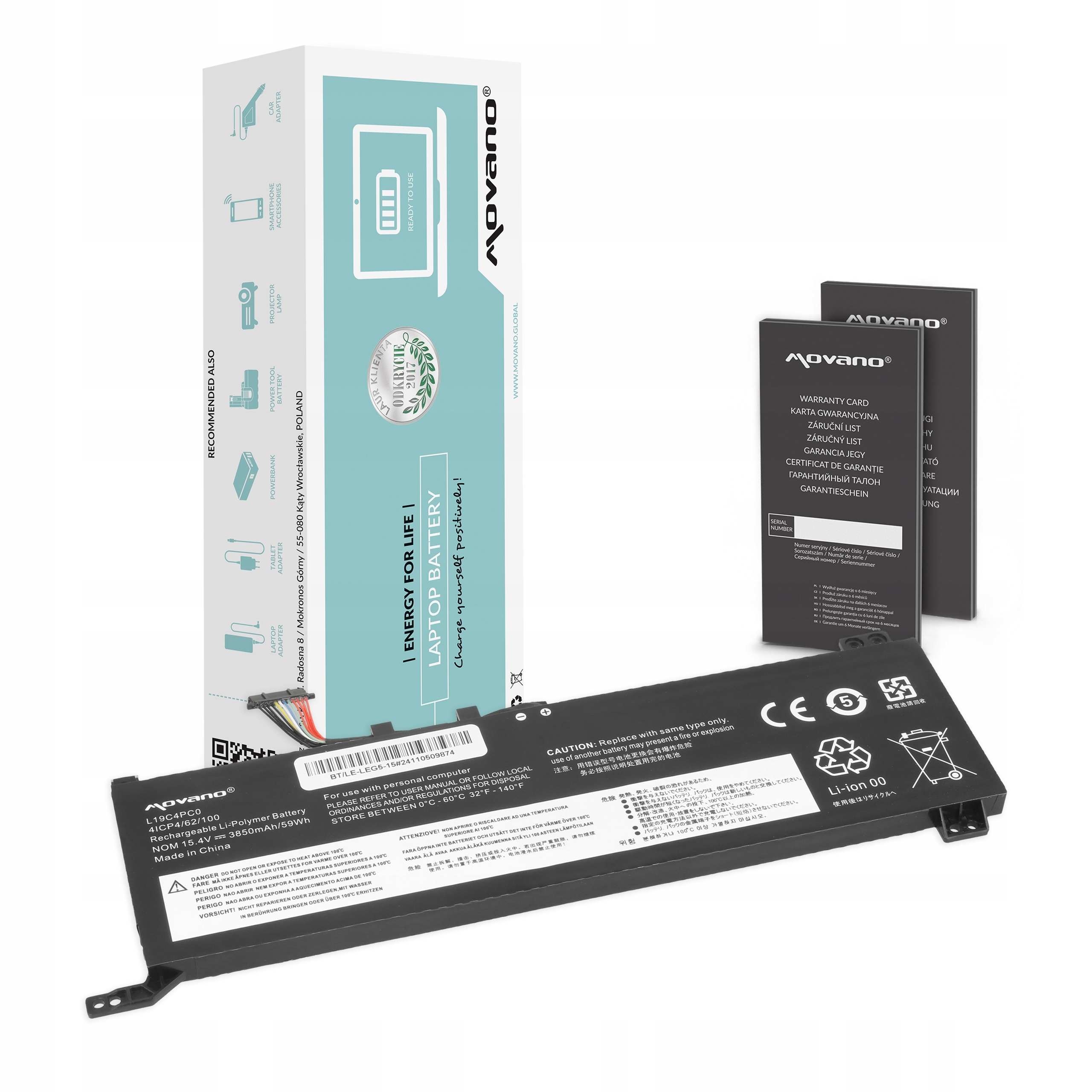 Bateria do Lenovo L19C4PC0 L19L4PC0 L19M4PC0 Legion 5 5P 7 15IMH05 15ARH05