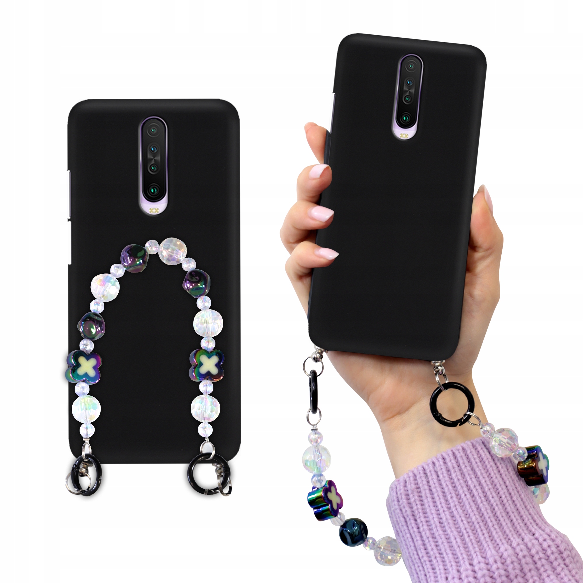 Matné Čierne Puzdro Pre Xiaomi Redmi K30 Korale Holo