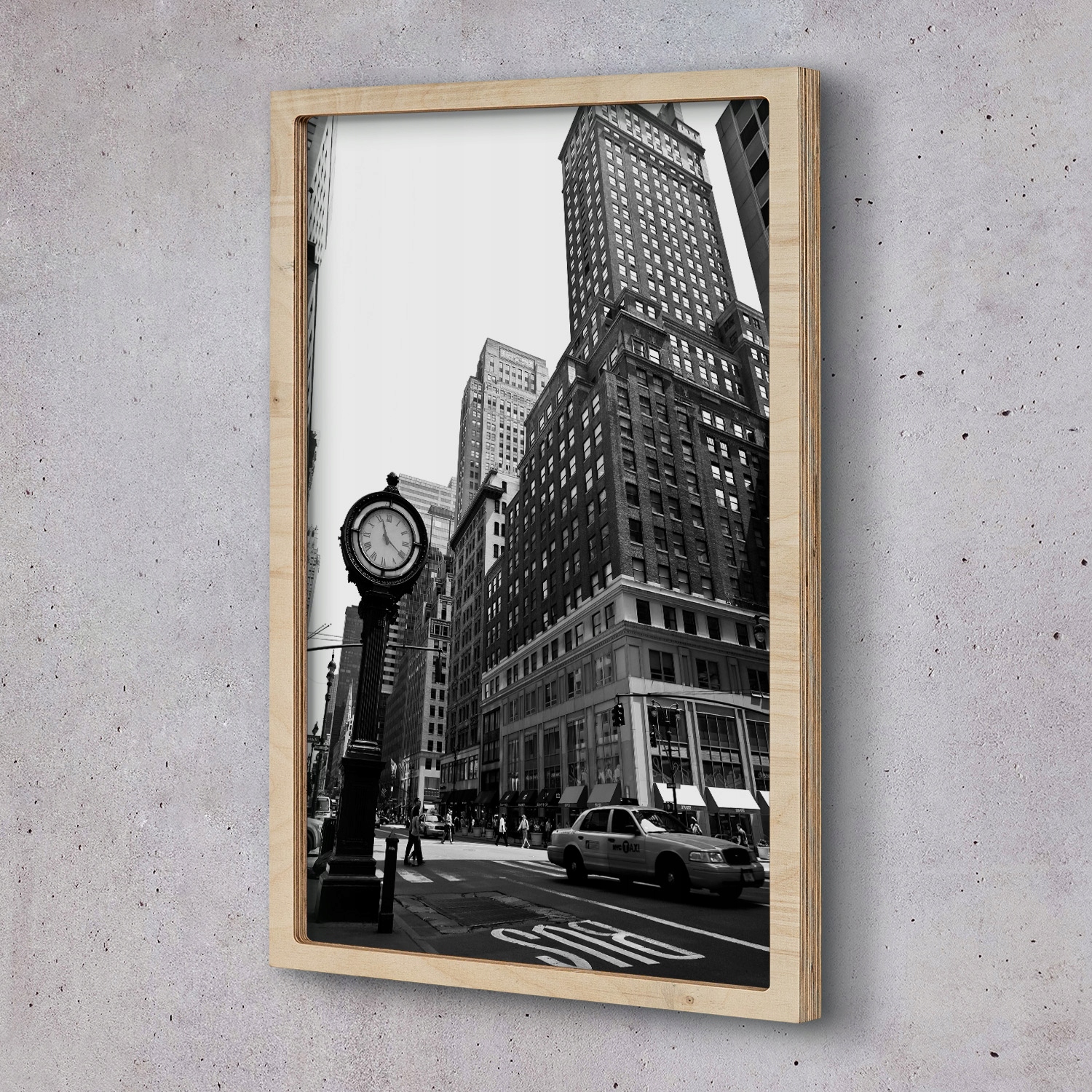 Obraz v dřevěném rámu New York centrum 30x50