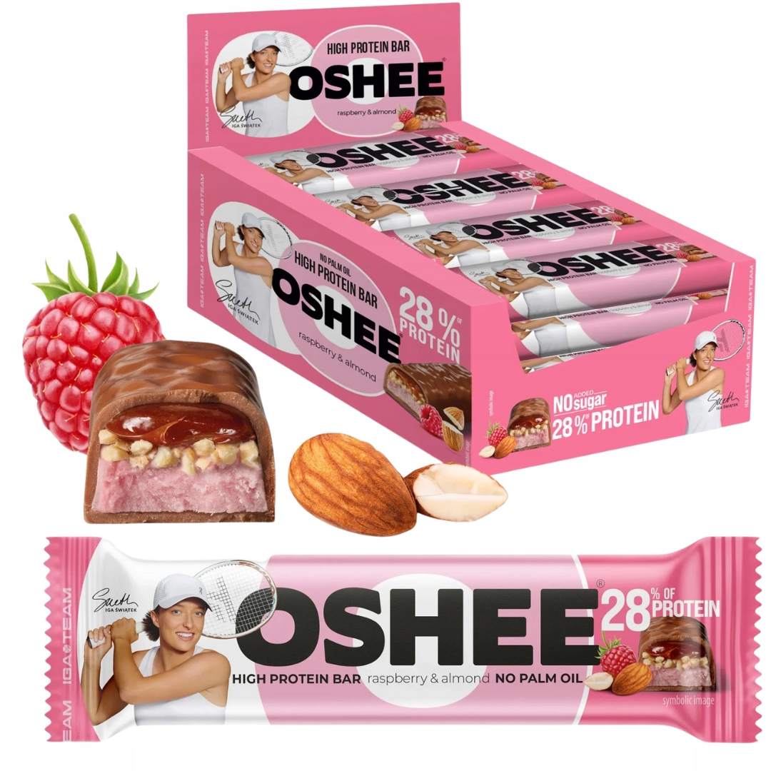 Oshee Mléčná Čokoláda s malinovou náplní 49 g x 12 ks