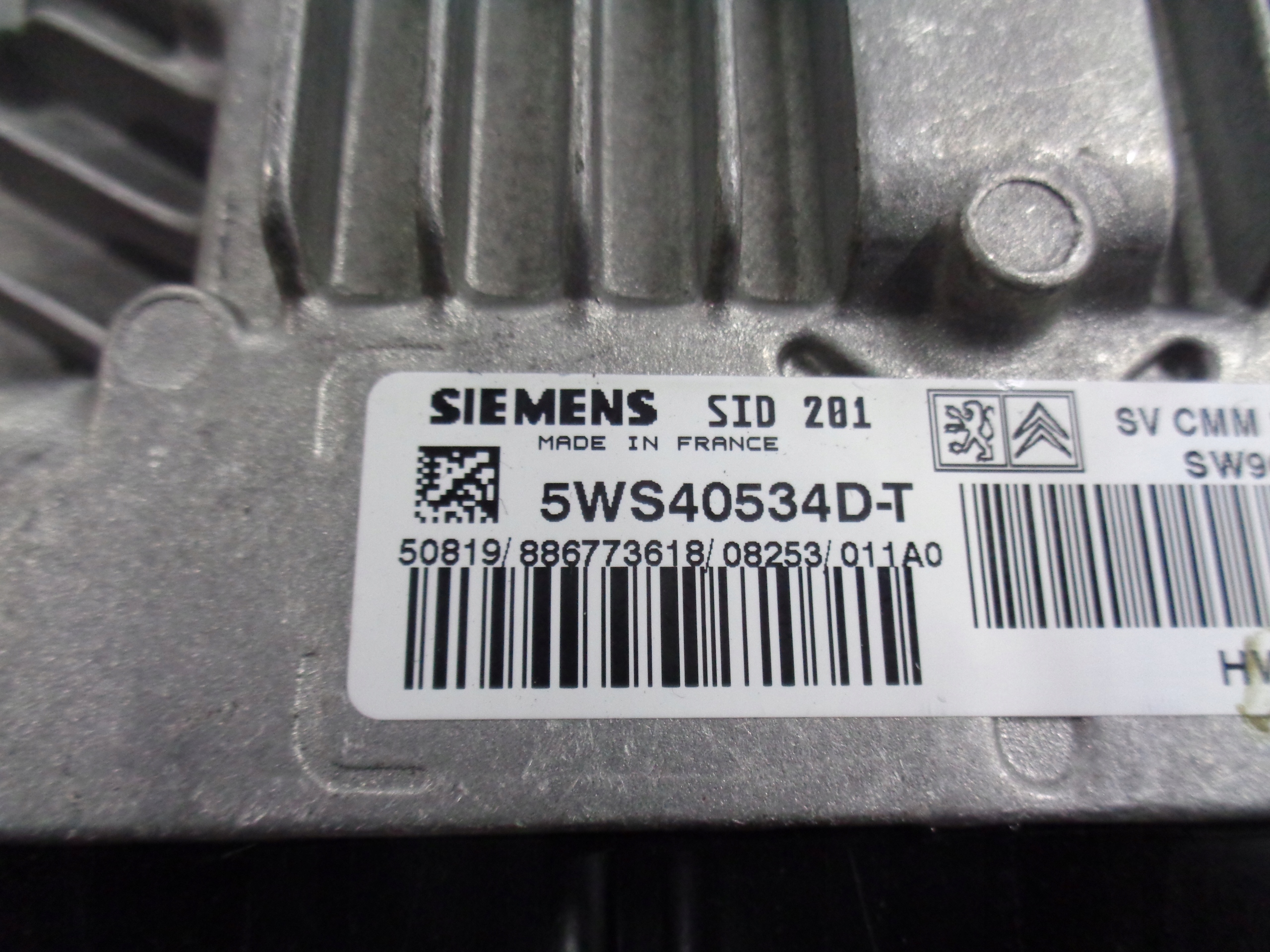 CITROEN C5 III 2.7 HDI control unit of the engine 9663122980
