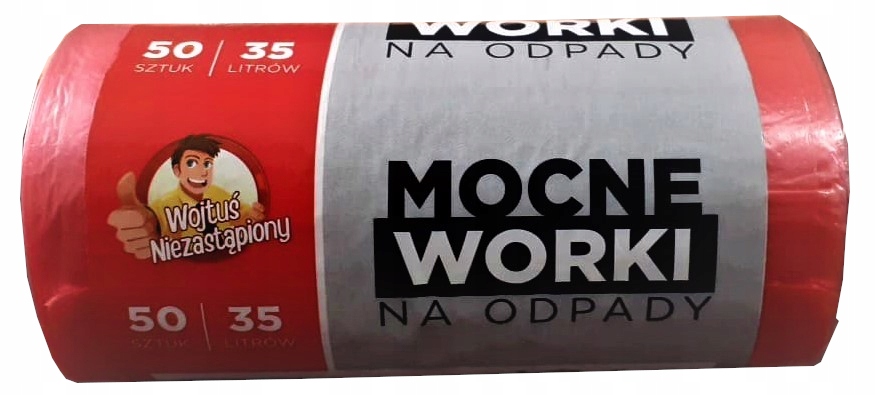 

Worki na śmieci 35 L Hdpe Czerwone 50 szt.