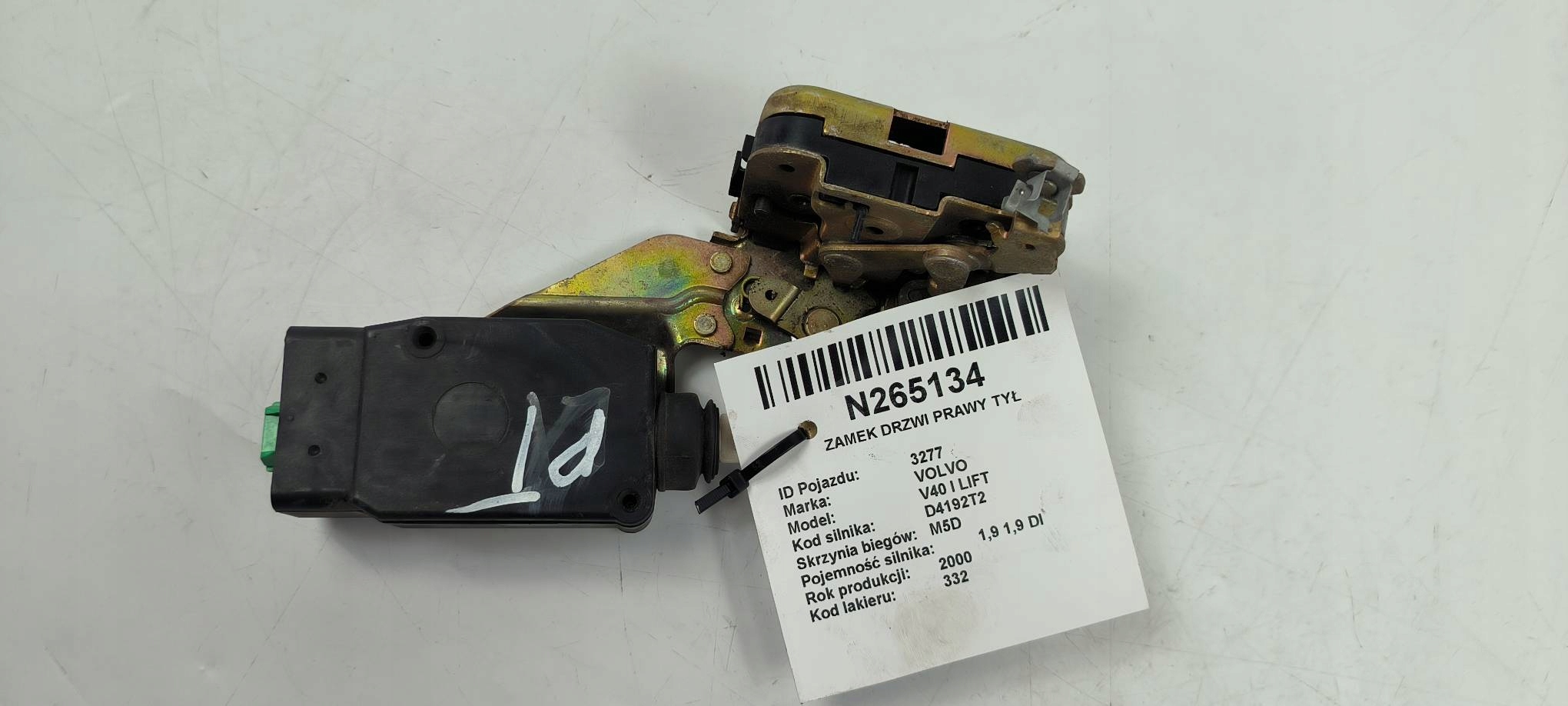 lock door right rear part VOLVO V40 and LIFT